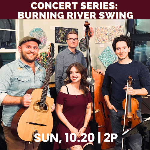 Sunday, Oct. 20 at 2 pm: Concert Series: Burning River Swing